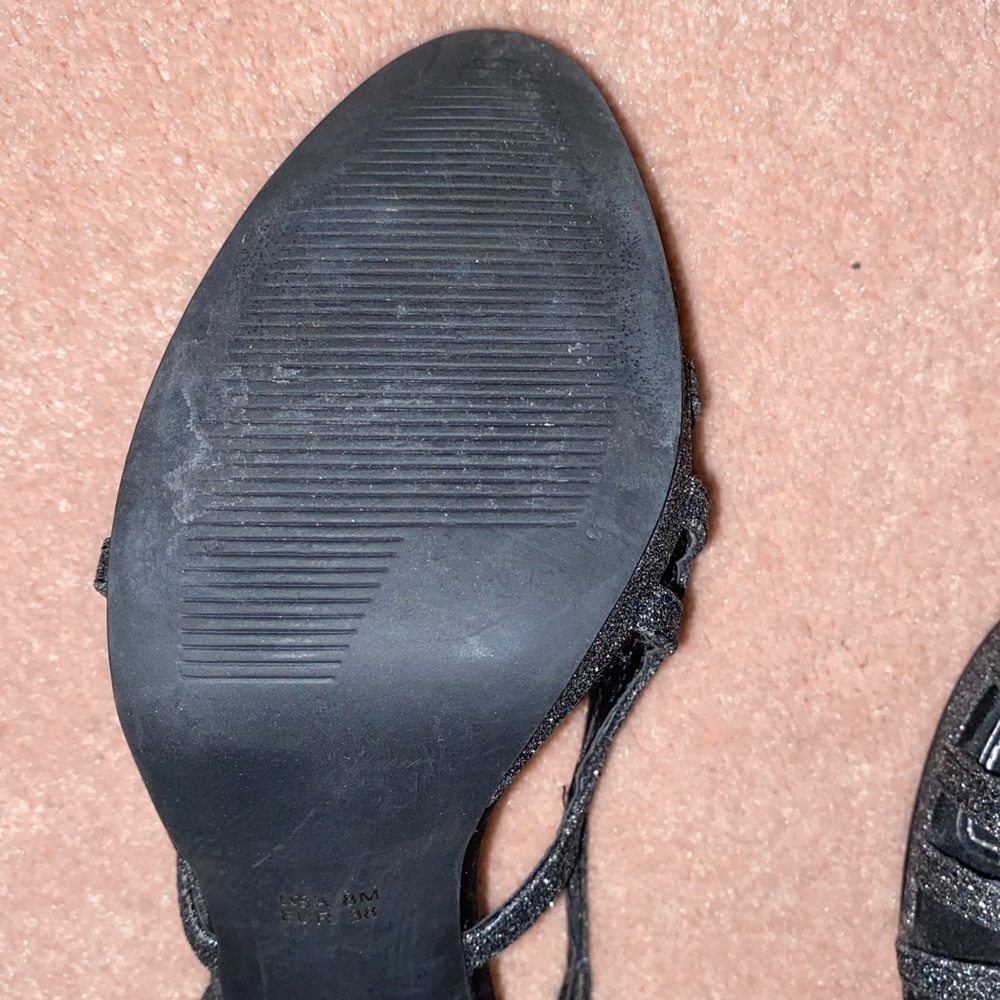 “Nina” Shoes Sparkling Black Heels with “Touch of Nina insoles” - Picture 13 of 14